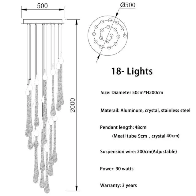 Luminaire Lustre / OPULIX