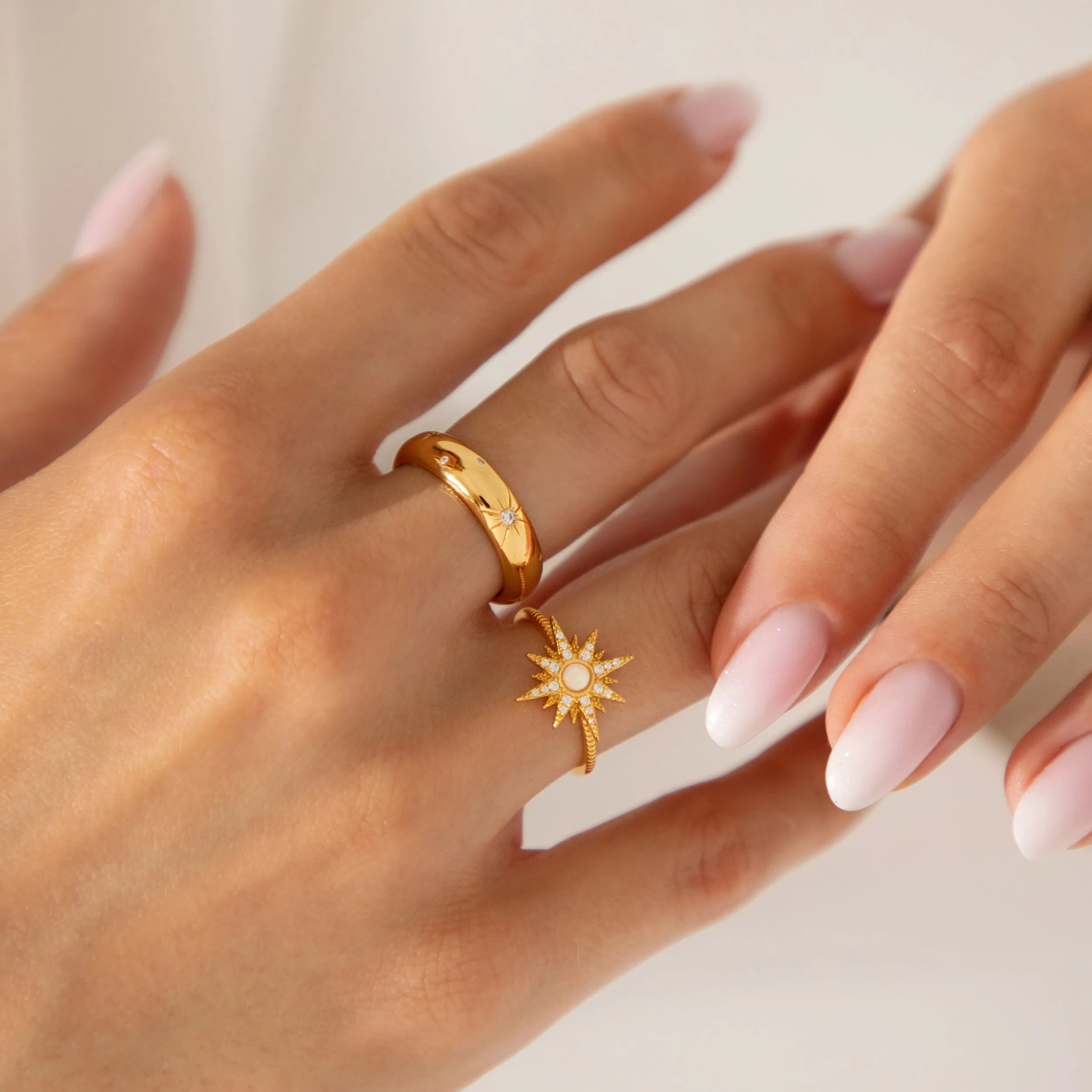 Maya Eternity Ring in Gold